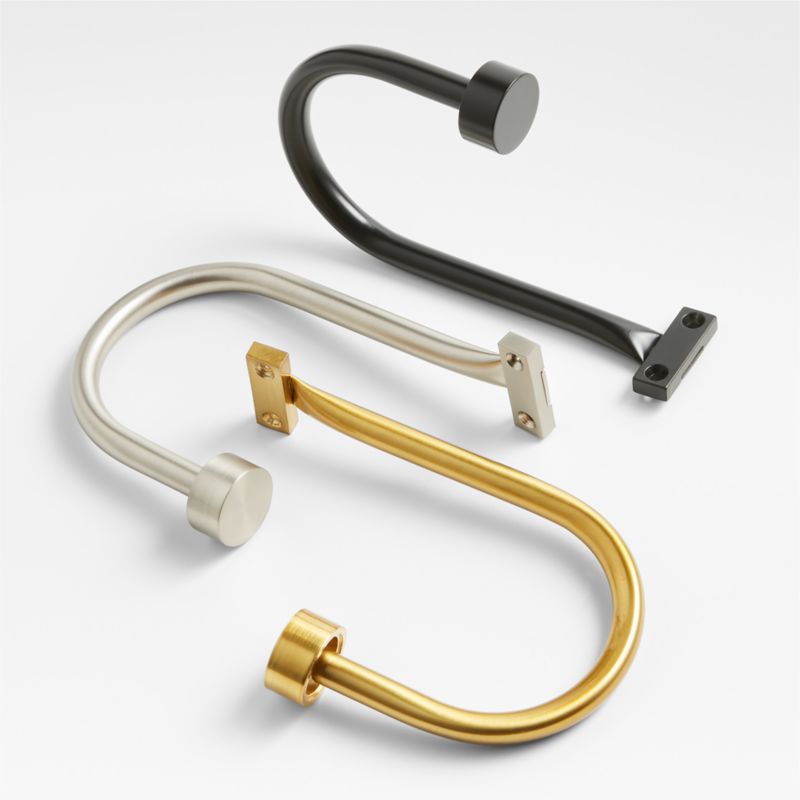 Matte Black Curtain Tie Backs, Set of 2 + Reviews Crate & Barrel Canada