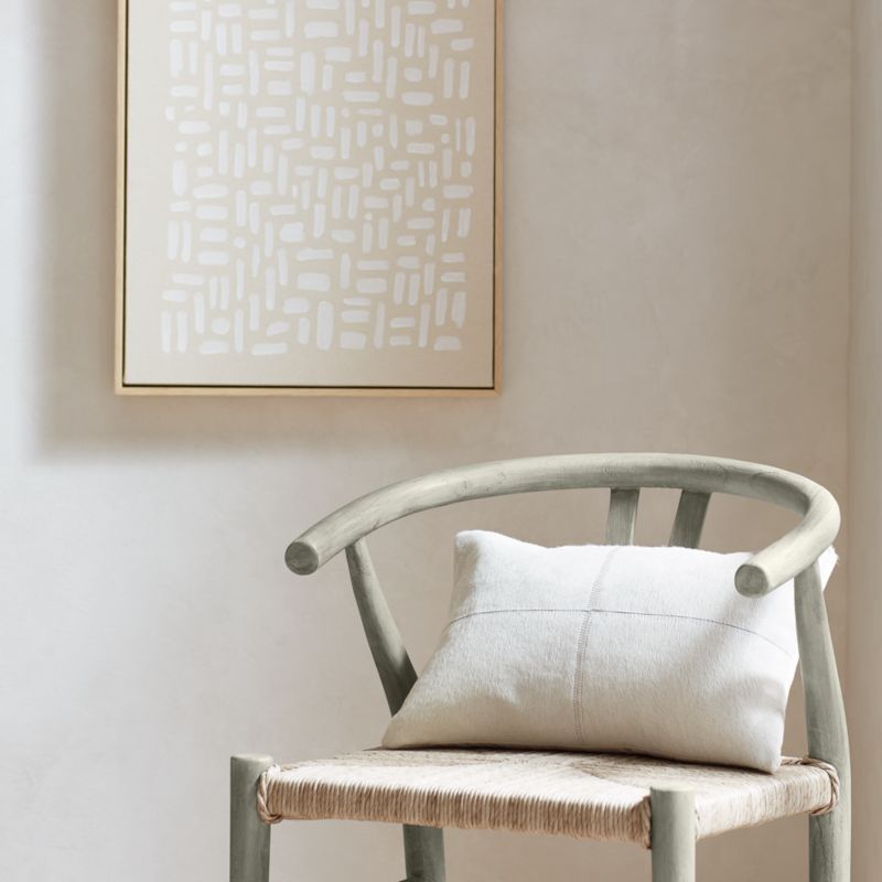 Crescent Weathered Grey Wood Wishbone Dining Chair + Reviews Crate