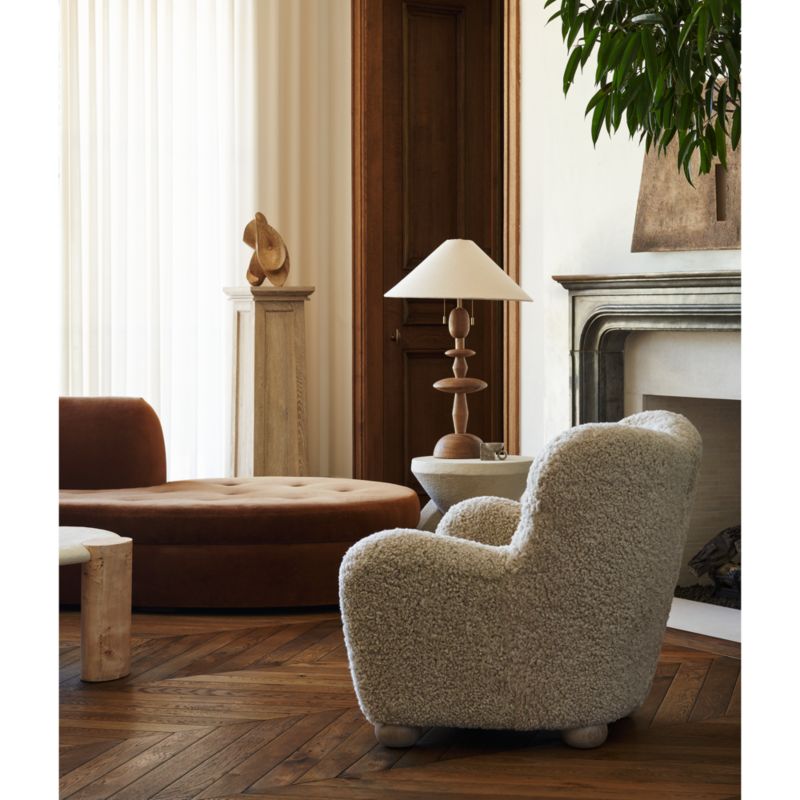 Le Tuco Shearling Accent Chair by Athena Calderone + Reviews Crate