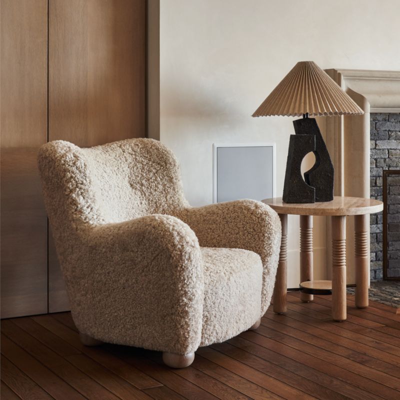 Le Tuco Shearling Accent Chair by Athena Calderone + Reviews Crate