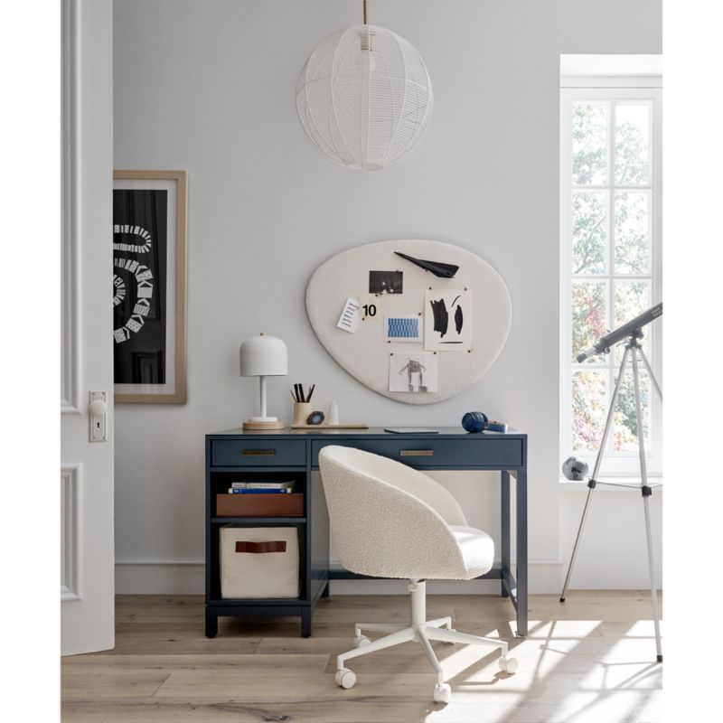 Kids Parke Navy Blue Desk and Hutch Crate & Kids Canada