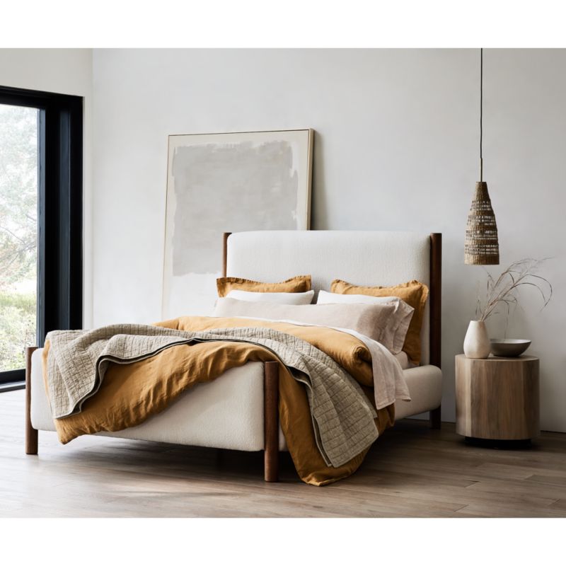 'Neutral Modern Moment' Framed HandPainted Raw Canvas Wall Art 49"x81