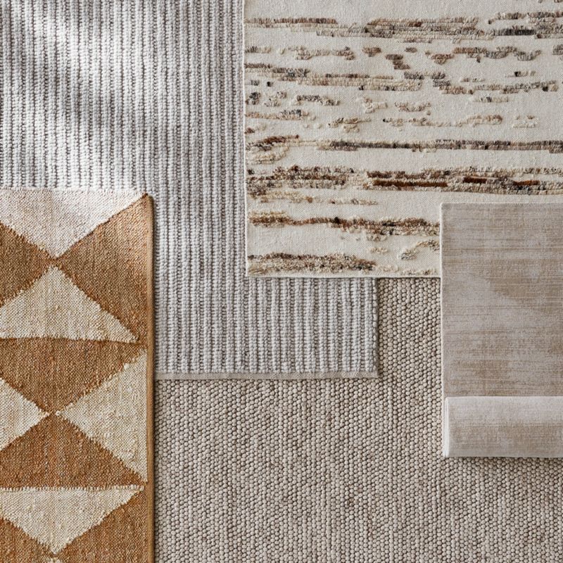 Bozeman Wool Textured Taupe Area Rug 9'x12' + Reviews Crate & Barrel