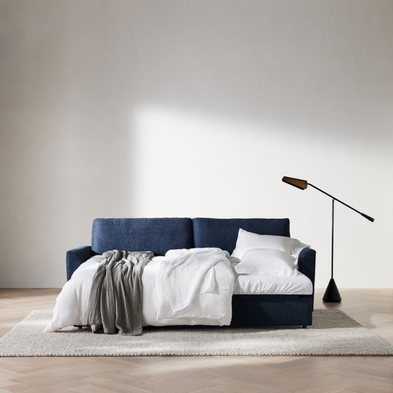 Bedford Queen Trundle American Leather Sleeper Sofa + Reviews Crate