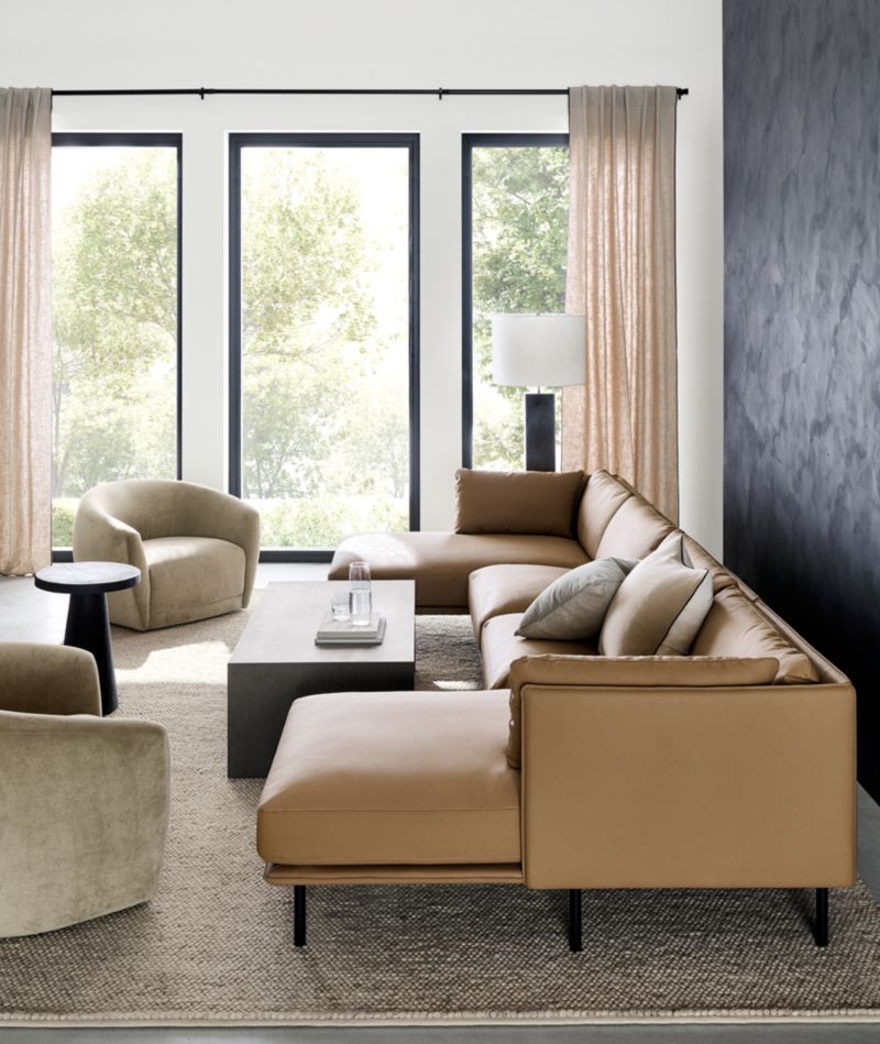 Willy Charcoal Brown Round Pedestal Side Table by Leanne Ford + Reviews