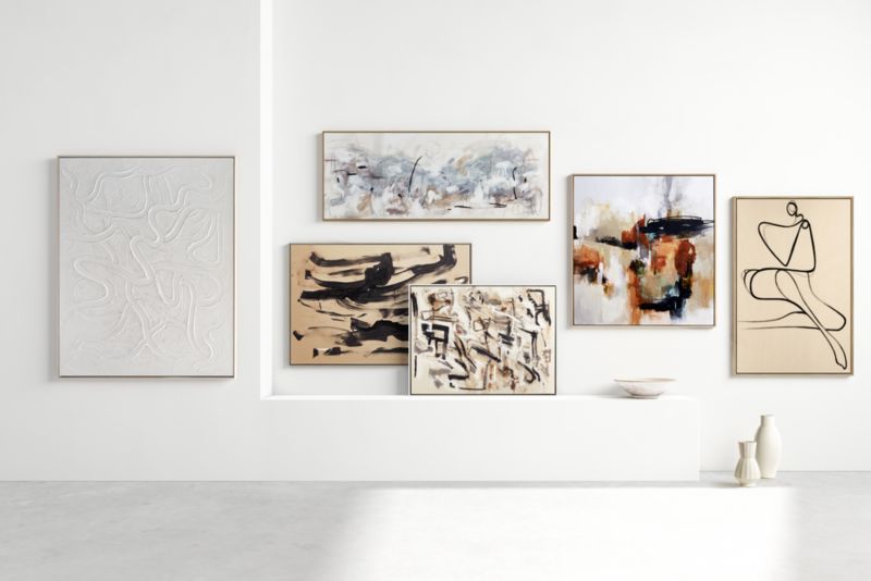 'Path To Light Print' Framed HandPainted Wall Art Print 77.25"x31.25