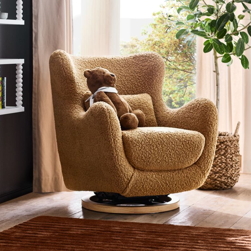 Babyletto x Nursery Works Solstice Cortado Brown Shearling Nursery