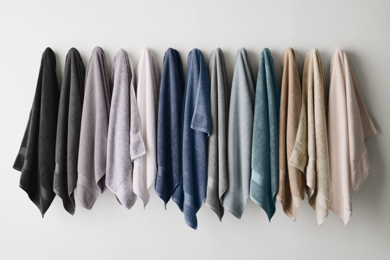 Natural Beige Fleck Organic Turkish Cotton Bath Towels, Set of 6