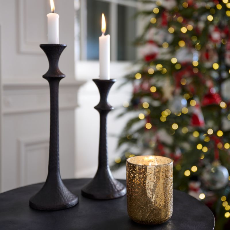 Emmett Bronze Taper Candle Holders Crate & Barrel Canada