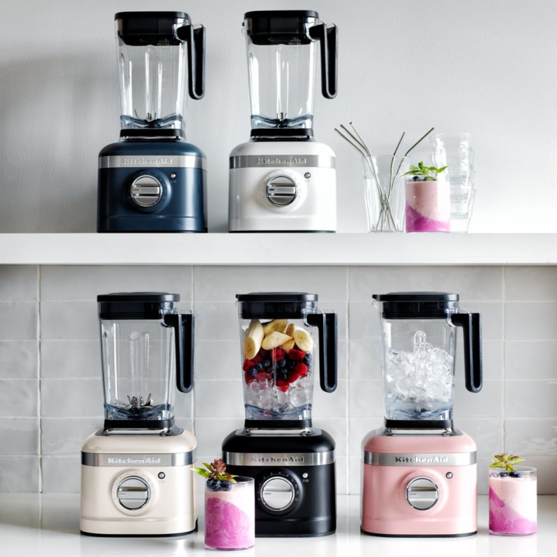 KitchenAid K400 Steel Blue Blender + Reviews Crate & Barrel Canada