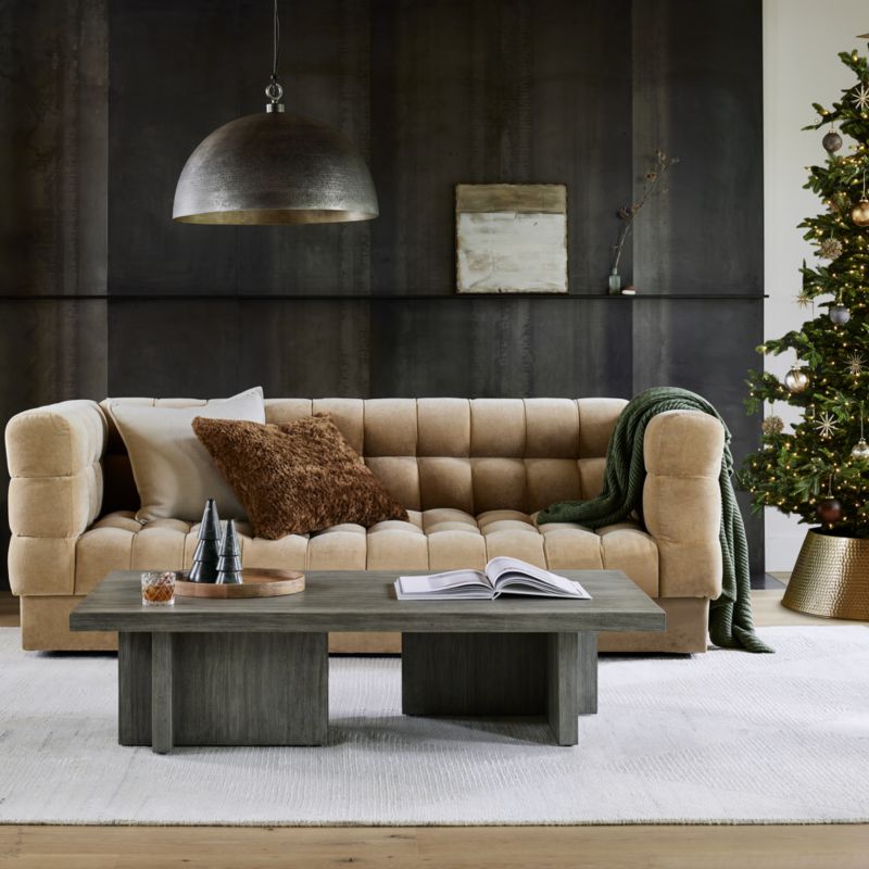 Ivory 20"x20" Organic Laundered Linen Throw Pillow with Feather Insert