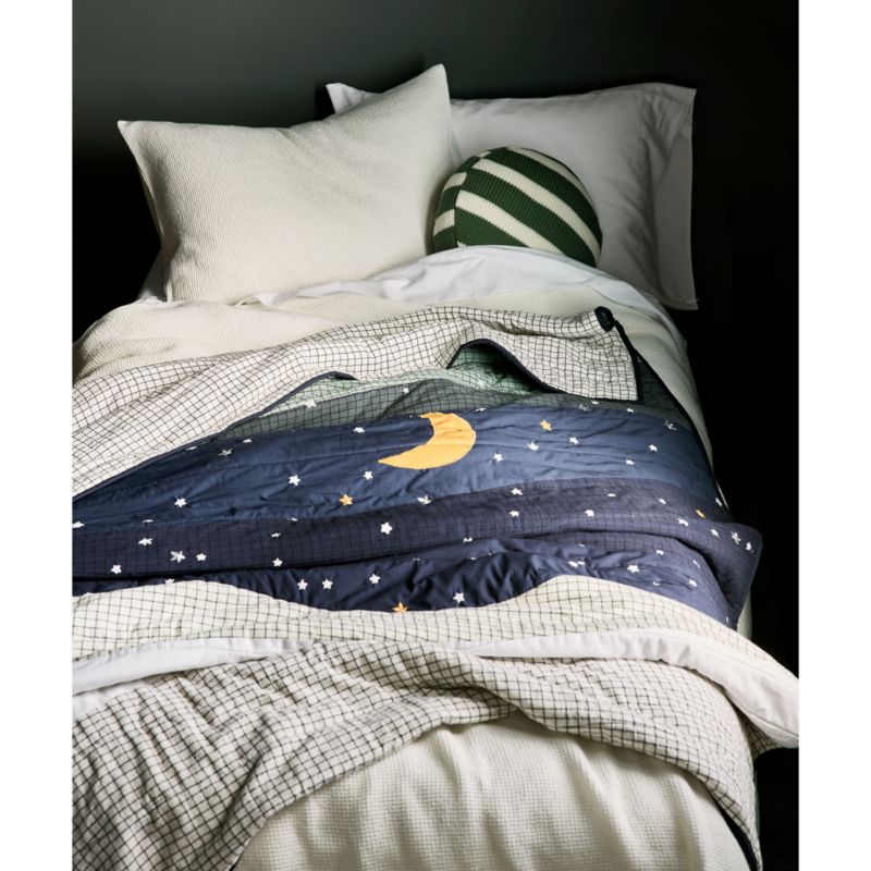 Scoop Cream Waffle Weave Organic Cotton Kids Twin Duvet Cover + Reviews Crate & Kids Canada