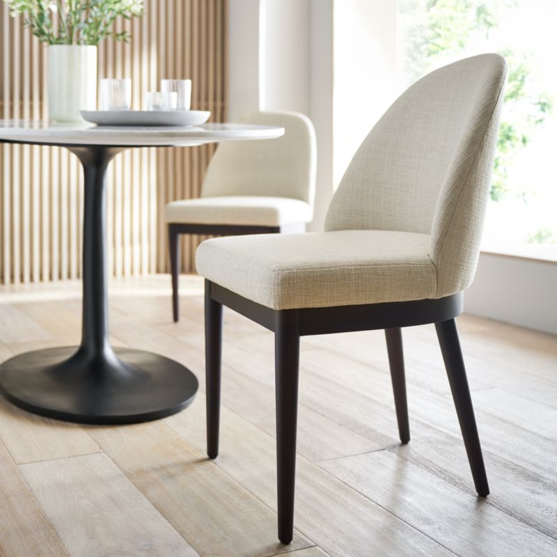 Ana Ivory Dining Chair + Reviews Crate & Barrel