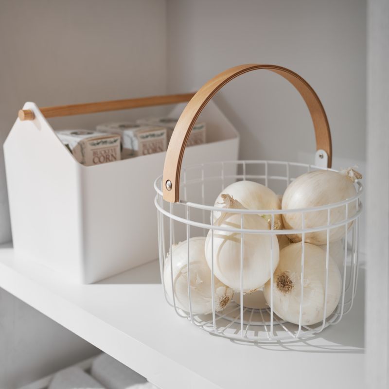 Yamazaki Favori White Storage Box + Reviews Crate & Barrel