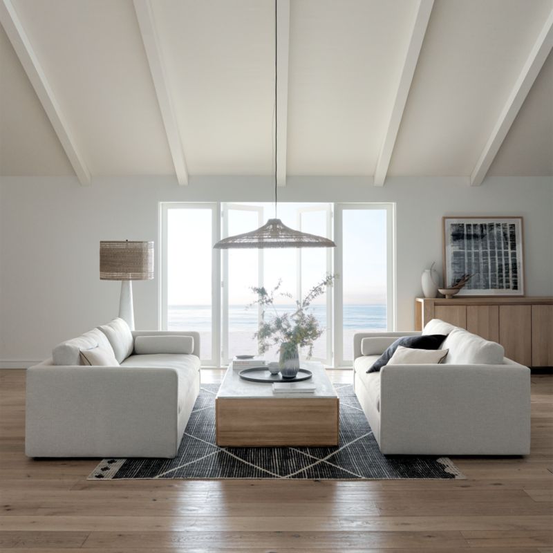 Aris 88" Deep TrackArm Sofa + Reviews Crate & Barrel