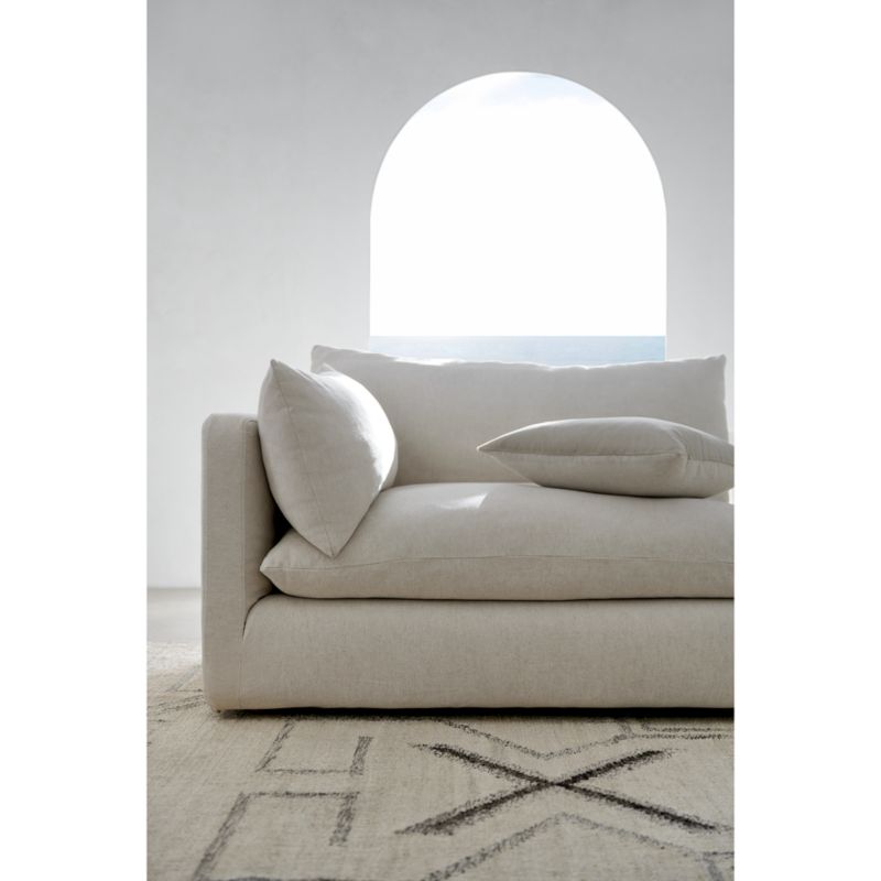 Unwind 5Piece Reversible Slipcovered Sectional Sofa + Reviews Crate