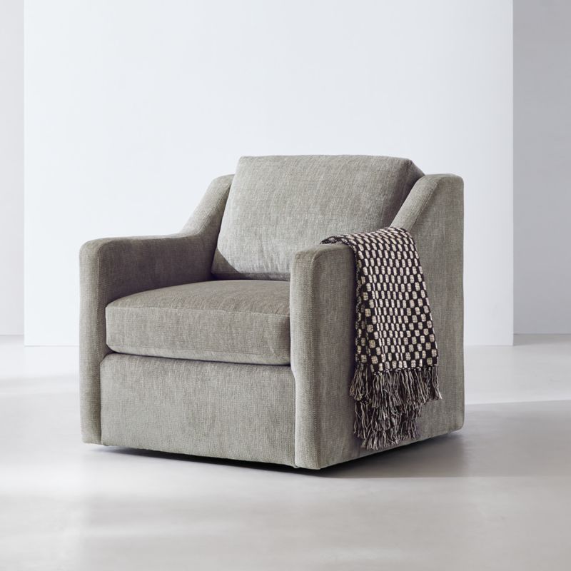 Notch Swivel Chair + Reviews Crate & Barrel