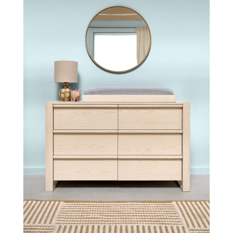Gemini Light Ash Wood Changing Table Topper + Reviews Crate & Kids Canada