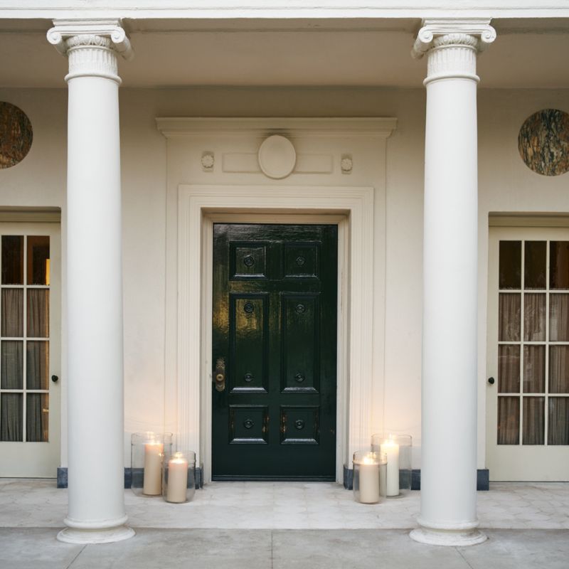 Arden ExtraLarge Glass Pillar Candle Holder 20" by Jake Arnold