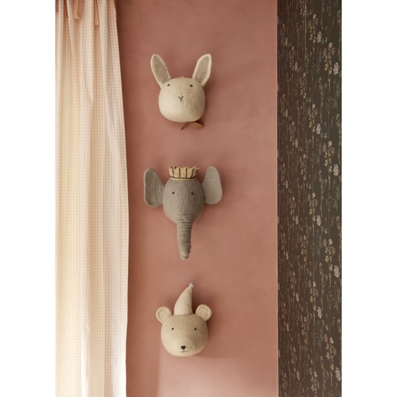 Felt Bunny Animal Head Wall Decor + Reviews Crate & Kids