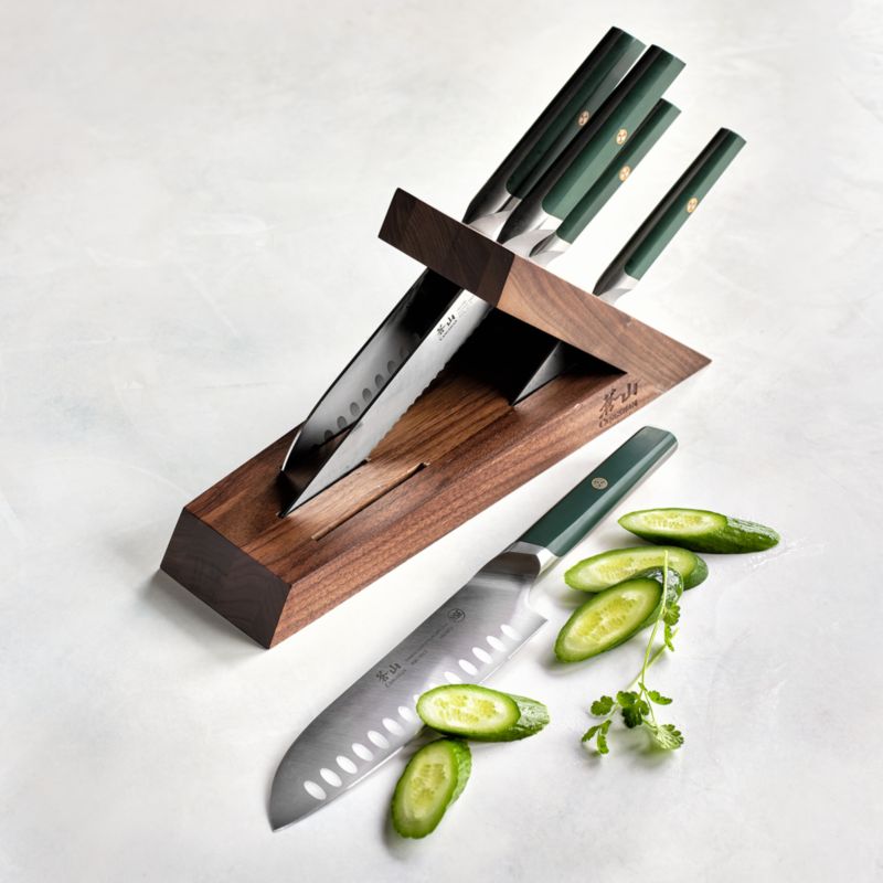 Cangshan Everest Cypress Green 6Piece Knife Block Set + Reviews