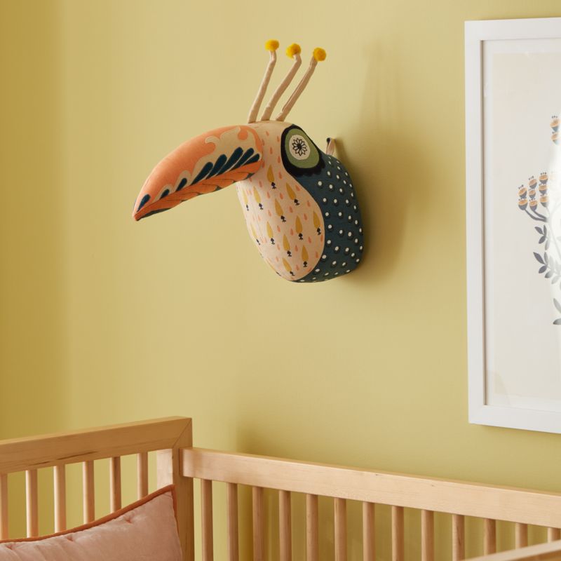 Curious Toucan Animal Head Wall Decor + Reviews Crate & Kids Canada