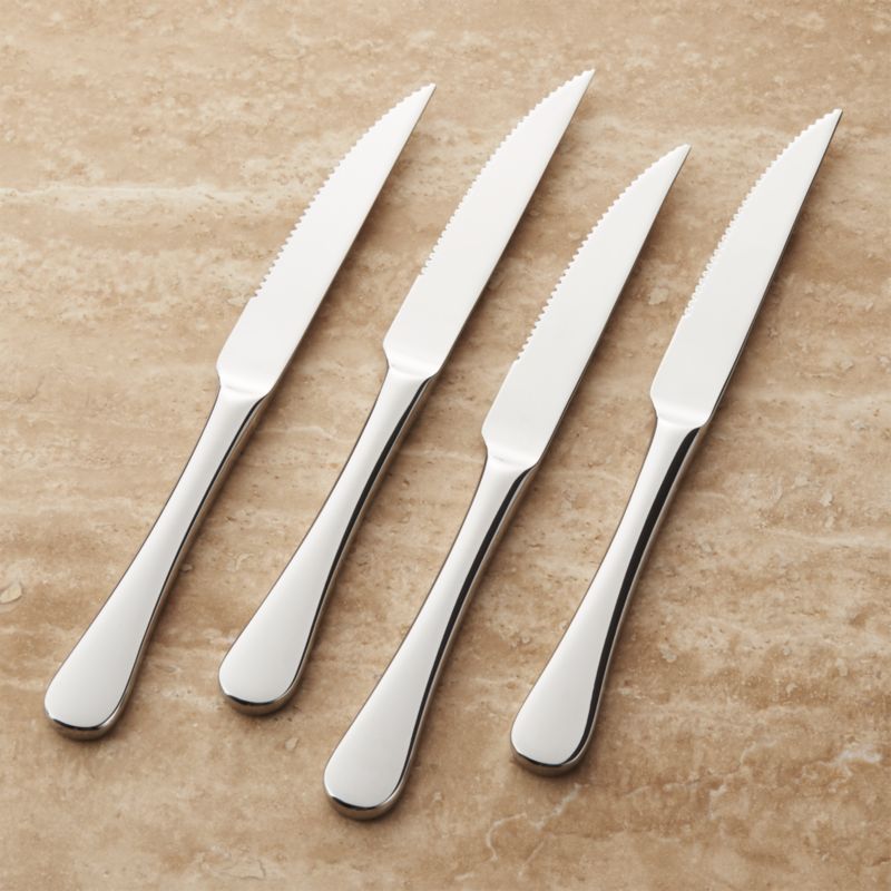Caesna Mirror Steak Knives, Set of 4 by Robert Welch + Reviews Crate & Barrel Canada