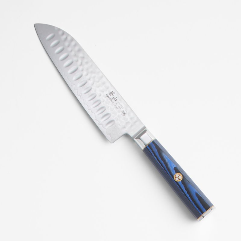 Cangshan Kita Blue 7" Santoku Knife + Reviews Crate & Barrel