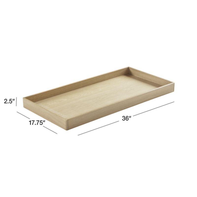 Canyon Natural Wood Baby Changing Table Topper for Dresser by Leanne