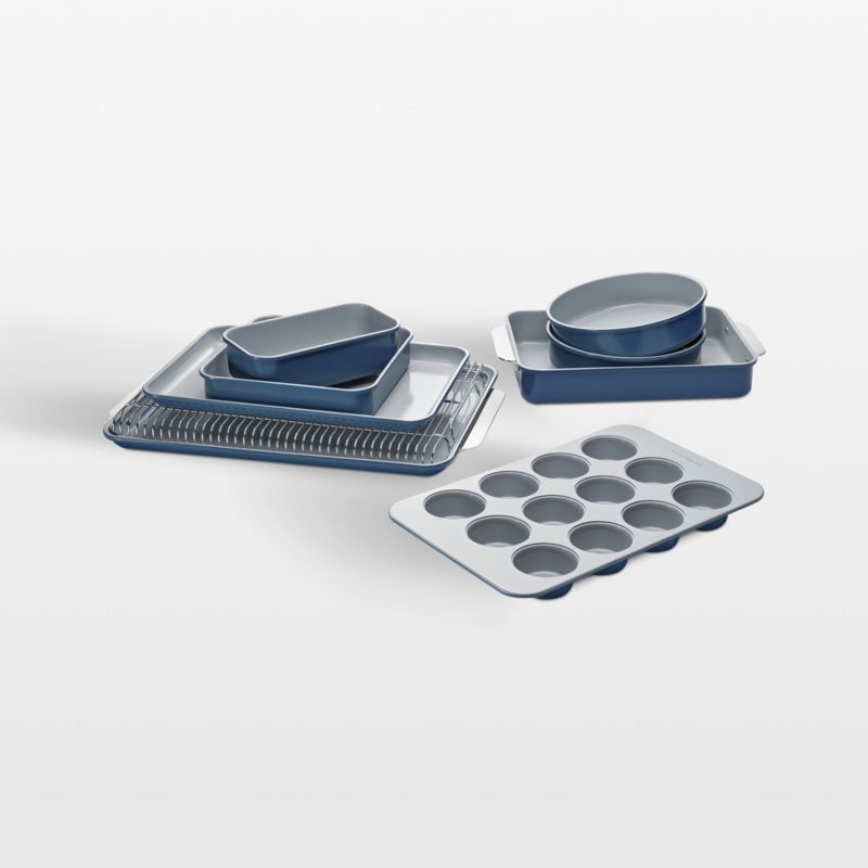 Caraway Navy NonToxic Ceramic NonStick Mega Bakeware Set + Reviews