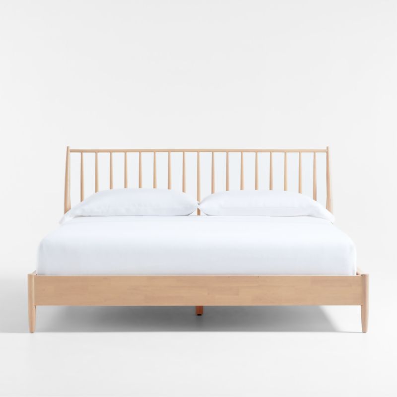 Carson Natural Wood Spindle King Bed + Reviews Crate & Barrel Canada
