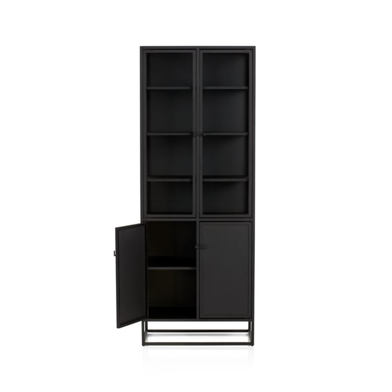 Casement Black Tall Storage + Reviews Crate & Barrel Canada