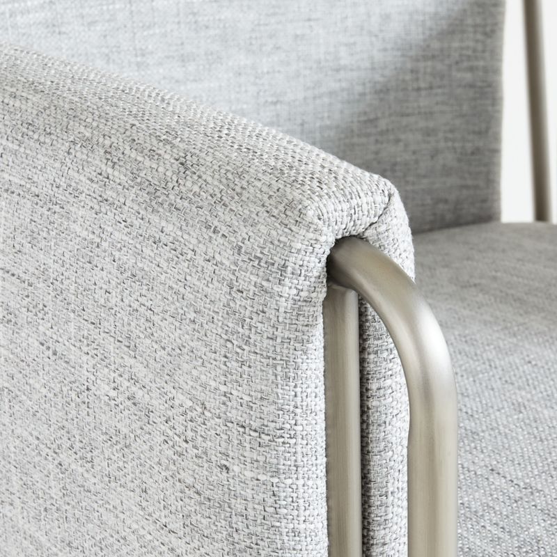 Caterina Grey Upholstered Office Chair + Reviews Crate & Barrel