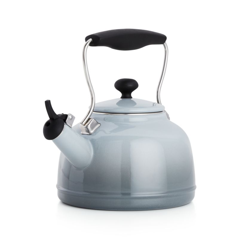 Chantal Vintage Grey Steel Enamel Tea Kettle + Reviews Crate & Barrel Canada