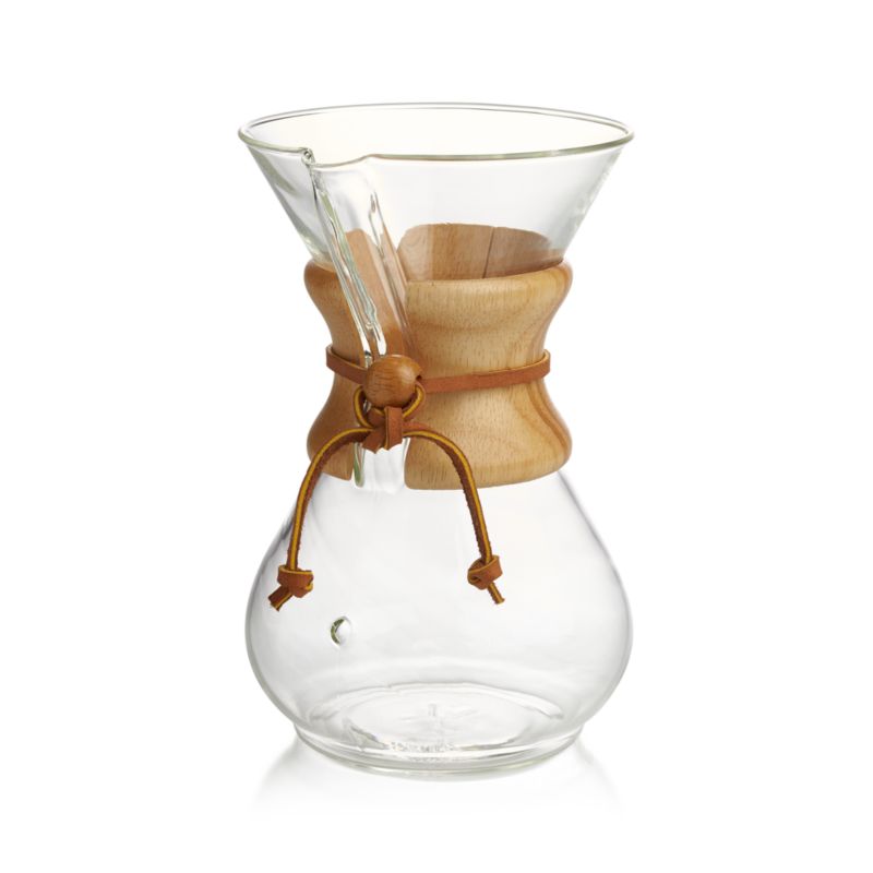 Chemex 6Cup Glass PourOver Coffee Maker with Natural Wood Collar