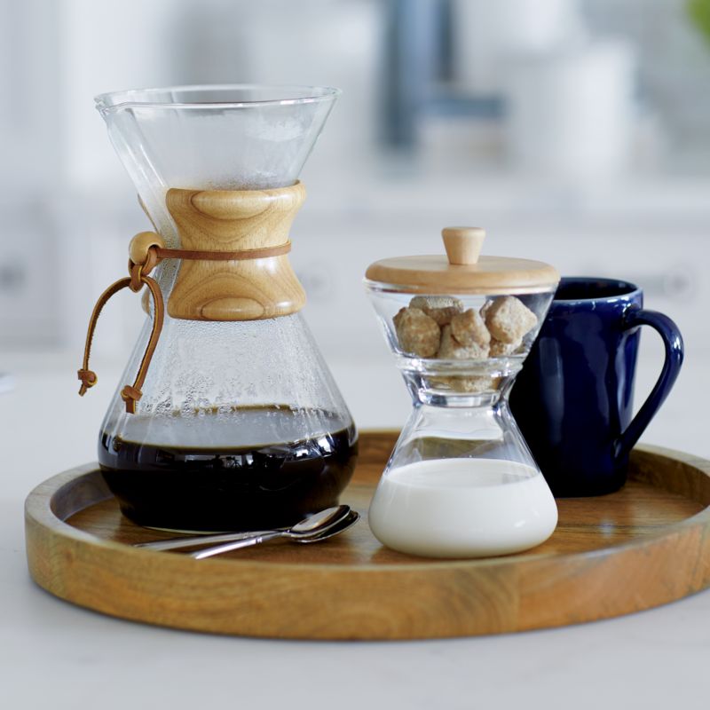 Chemex 8Cup Glass PourOver Coffee Maker with Natural Wood Collar