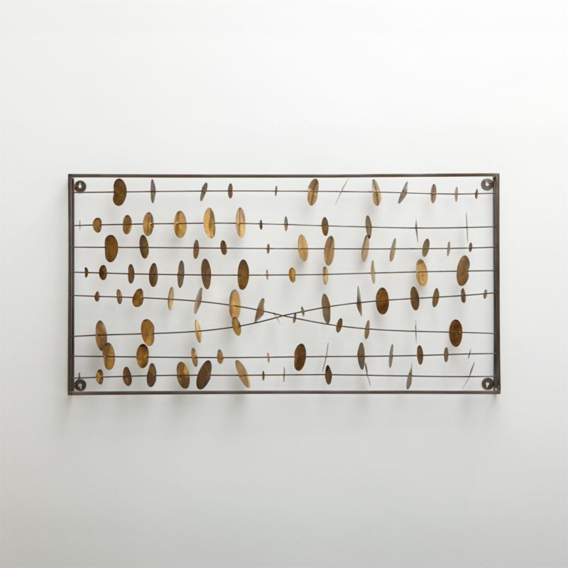 'Chimes' Metal Wall Art Sculpture Crate & Barrel Canada