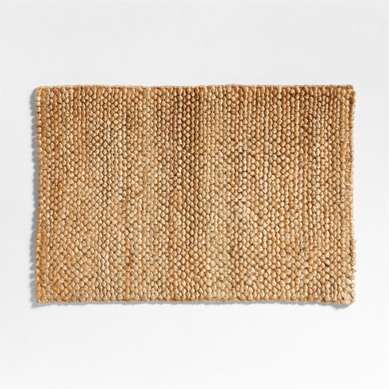 Chunky Loop Jute Natural Doormat 24"x36" + Reviews Crate & Barrel