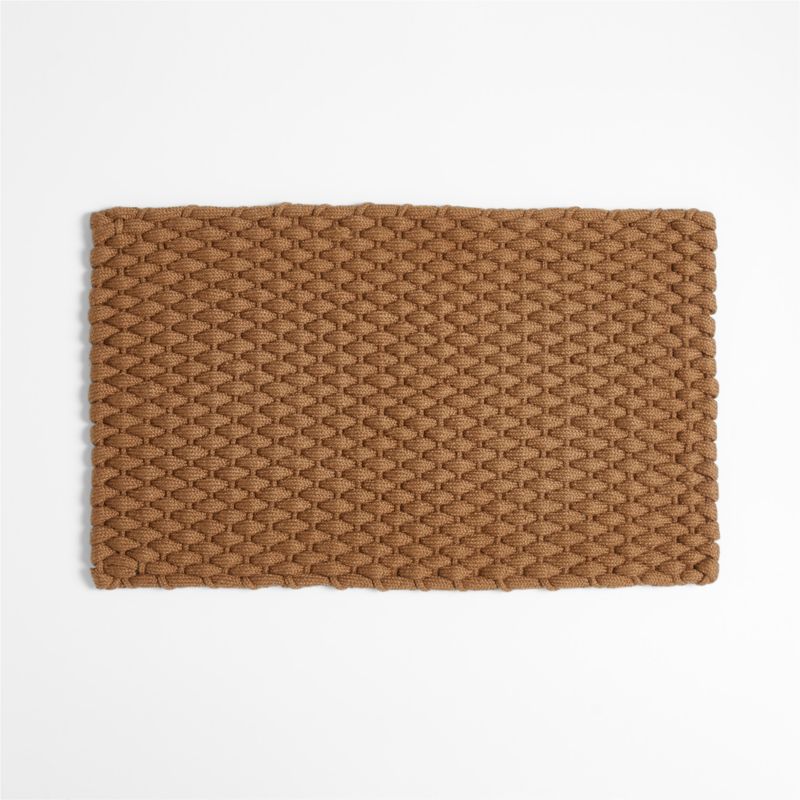 Chunky Woven Brulee Brown Indoor/Outdoor Doormat 18"x30" + Reviews