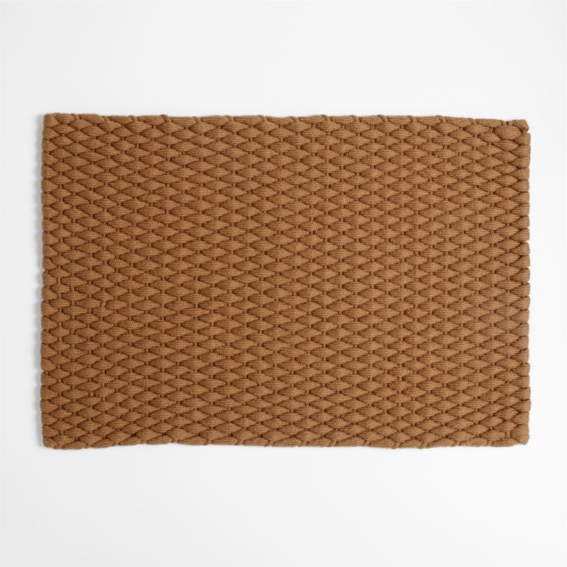 Chunky Woven Brulee Brown Indoor/Outdoor Doormat 24"x36" + Reviews
