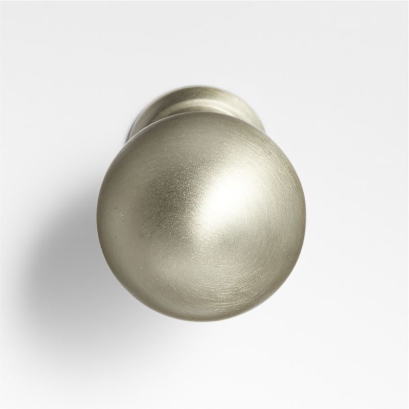 Classic Sphere Brushed Nickel Knob + Reviews Crate & Barrel