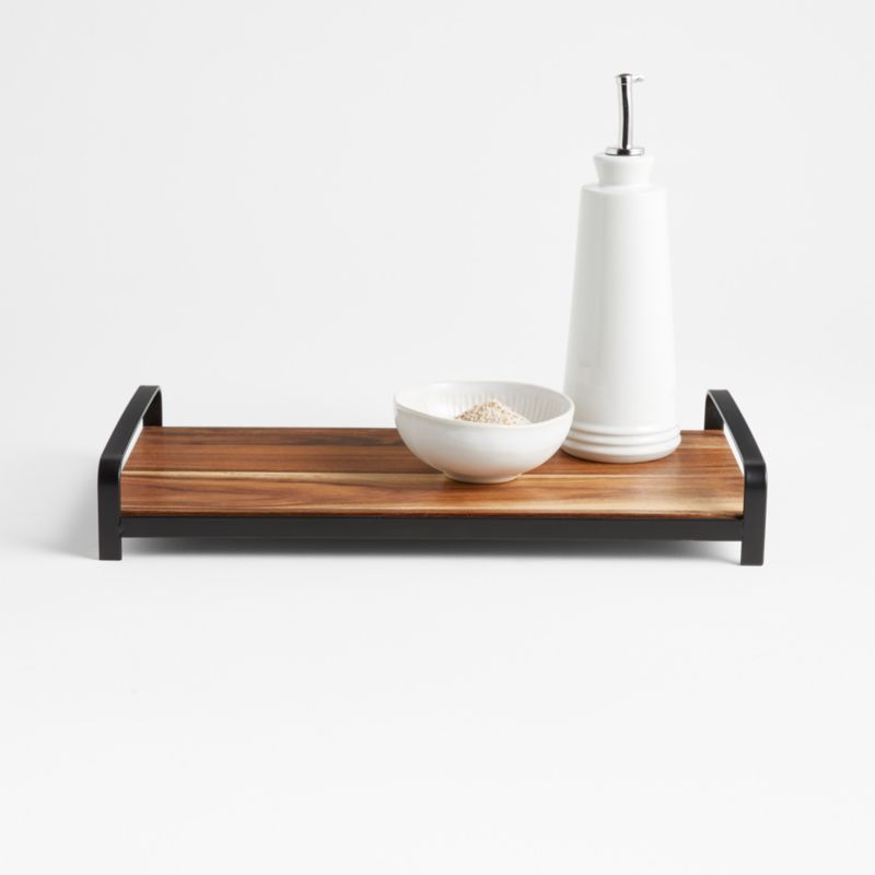 Lee Wooden Countertop Tray + Reviews Crate & Barrel Canada