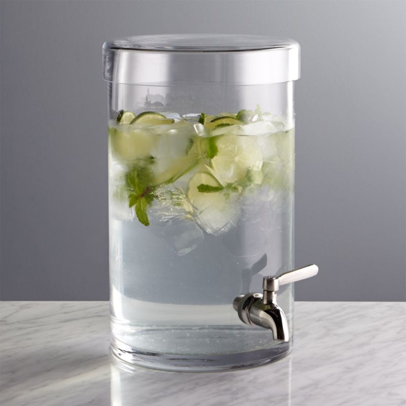 Glass Drink Dispenser + Reviews Crate & Barrel