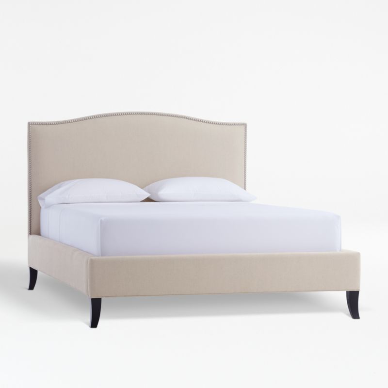 Colette Queen Upholstered Bed 52.5" + Reviews Crate & Barrel