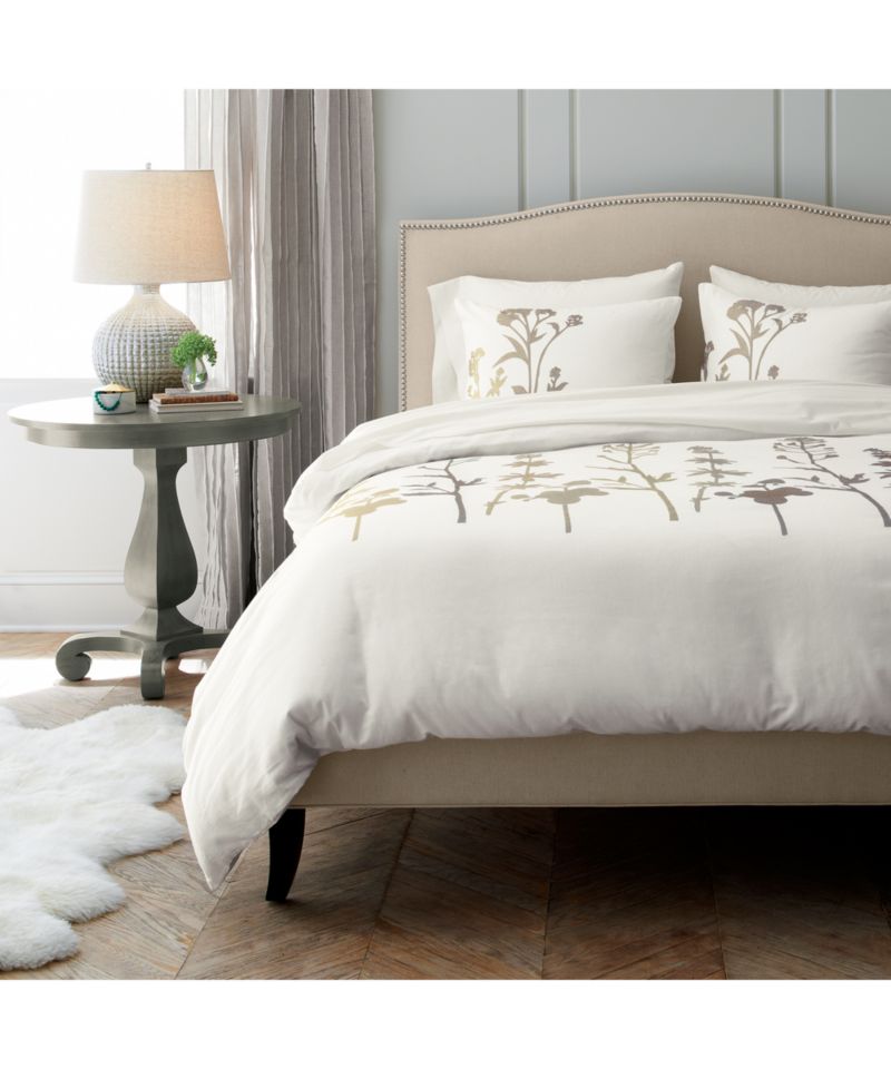 Colette Queen Upholstered Bed 52.5" + Reviews Crate & Barrel