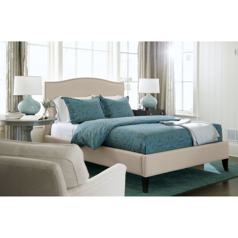 Colette Queen Upholstered Bed 52.5" + Reviews Crate & Barrel Canada