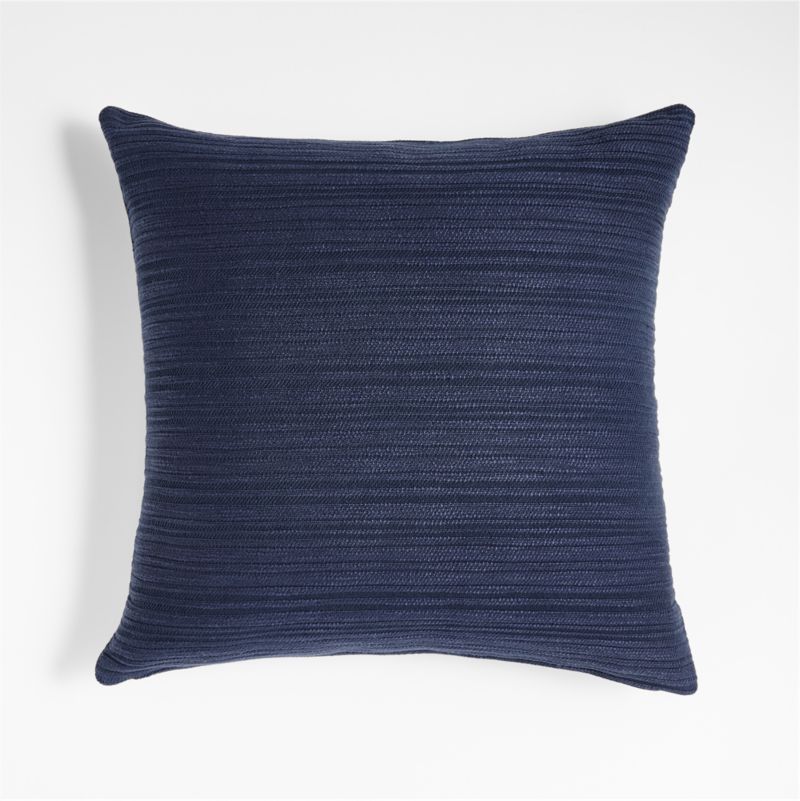 Correto 20" Indigo Textured Pillow Cover Crate and Barrel