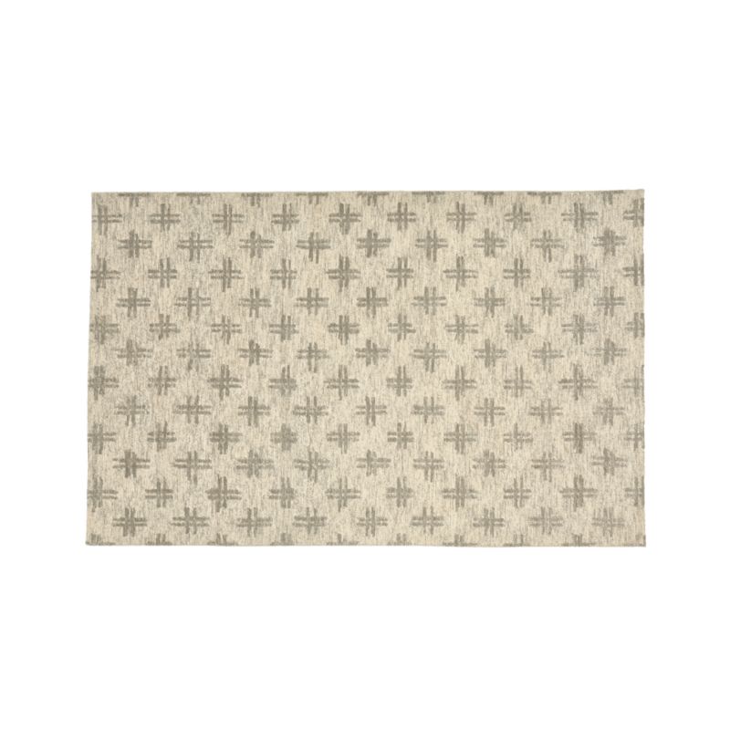 Corteal Silver Grey Rug 5x8 + Reviews Crate & Barrel