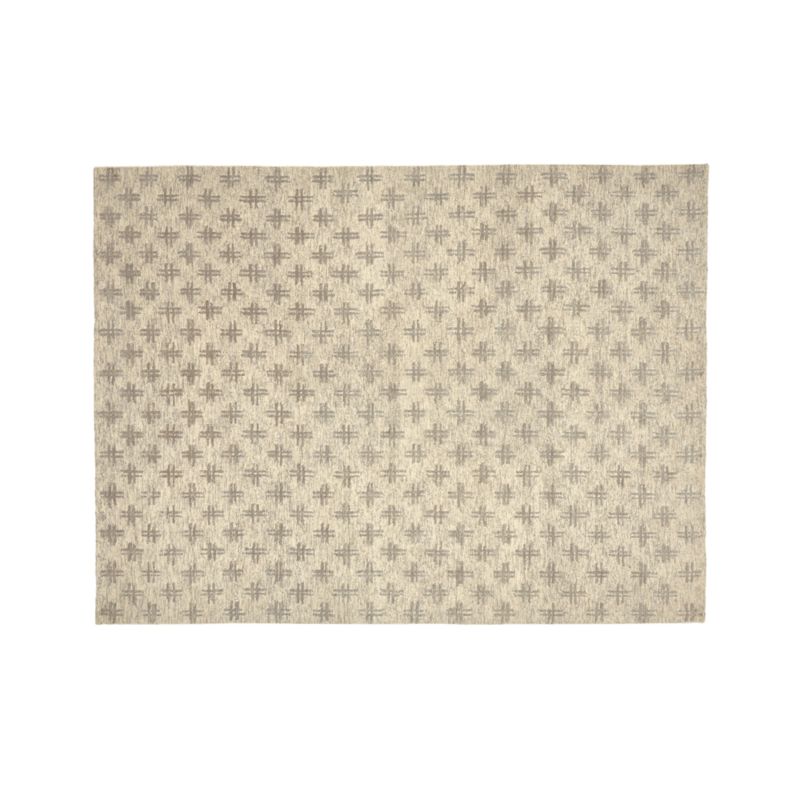 Corteal Silver Grey Area Rug 9x12 + Reviews Crate & Barrel