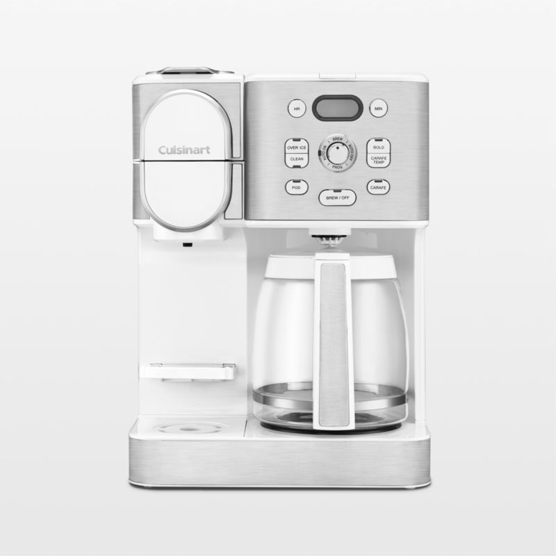 Cuisinart Coffee Center White 12Cup Coffee Maker and Single Brewer + Reviews Crate & Barrel